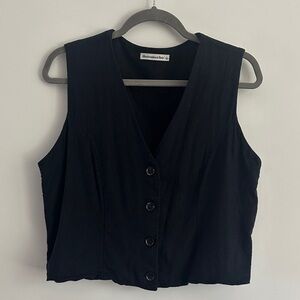 Abercrombie & Fitch Black Sleeveless Blouse